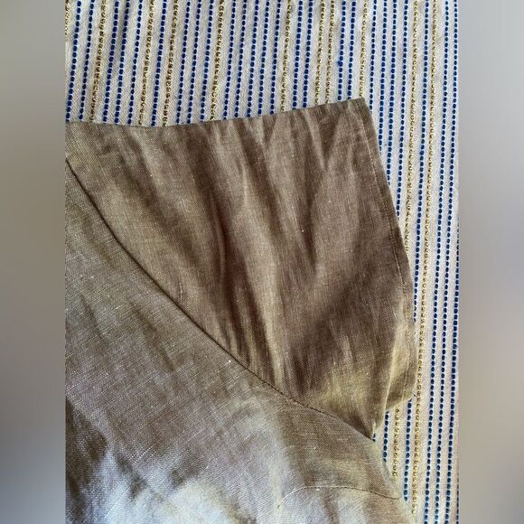 Madewell Mini Dress Linen Blend Button Front Alexandra Size Medium Pockets NEW - Picture 11 of 17